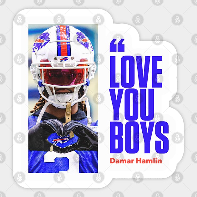 LOVE YOU BOYS DAMAR Sticker by Mirrorfor.Art